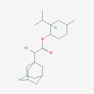 molecular formula C22H35BrO2 B2823260 (4-Methyl-2-propan-2-ylcyclohexyl) 2-(1-adamantyl)-2-bromoacetate CAS No. 1009668-46-5