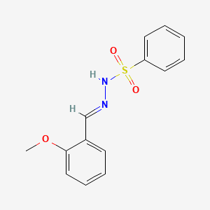 N'-[(E)-(2-methoxyphenyl)methylidene]benzenesulfonohydrazide