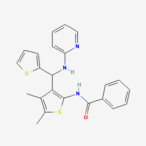 N-[4,5-dimethyl-3-[(pyridin-2-ylamino)-thiophen-2-ylmethyl]thiophen-2-yl]benzamide