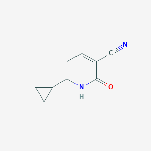 molecular formula C9H8N2O B2823272 6-环丙基-2-羟基吡啶-4-腈 CAS No. 847144-72-3