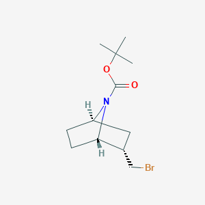 molecular formula C12H20BrNO2 B2823289 Tert-butyl (1S,2S,4R)-2-(bromomethyl)-7-azabicyclo[2.2.1]heptane-7-carboxylate CAS No. 2503155-23-3