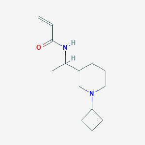 molecular formula C14H24N2O B2823296 N-[1-(1-cyclobutylpiperidin-3-yl)ethyl]prop-2-enamide CAS No. 2094399-55-8