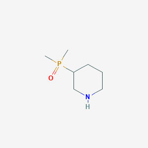 molecular formula C7H16NOP B2823299 3-Dimethylphosphorylpiperidine CAS No. 2287312-67-6