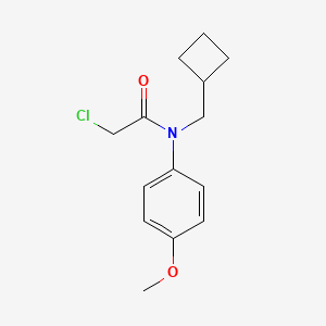 molecular formula C14H18ClNO2 B2823339 2-Chloro-N-(cyclobutylmethyl)-N-(4-methoxyphenyl)acetamide CAS No. 1397217-43-4