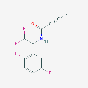 N-[1-(2,5-Difluorophenyl)-2,2-difluoroethyl]but-2-ynamide