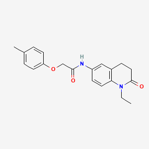 molecular formula C20H22N2O3 B2823358 N-(1-乙基-2-氧代-1,2,3,4-四氢喹啉-6-基)-2-(对甲苯氧基)乙酰胺 CAS No. 921913-41-9