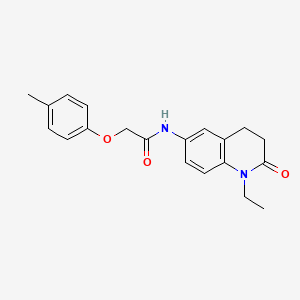 molecular formula C20H22N2O3 B2823358 N-(1-ethyl-2-oxo-1,2,3,4-tetrahydroquinolin-6-yl)-2-(4-methylphenoxy)acetamide CAS No. 921913-41-9