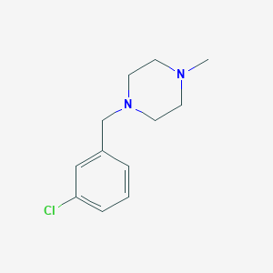 molecular formula C12H17ClN2 B2823360 1-[(3-Chlorophenyl)methyl]-4-methylpiperazine CAS No. 414882-30-7