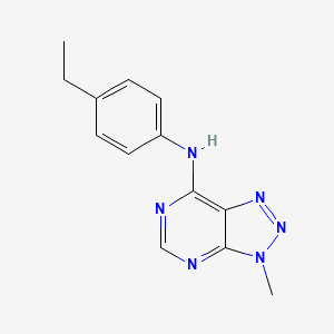 molecular formula C13H14N6 B2823396 N-(4-ethylphenyl)-3-methyl-3H-[1,2,3]triazolo[4,5-d]pyrimidin-7-amine CAS No. 899953-80-1