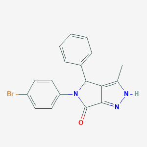 5-(4-bromophenyl)-3-methyl-4-phenyl-4,5-dihydropyrrolo[3,4-c]pyrazol-6(1H)-one