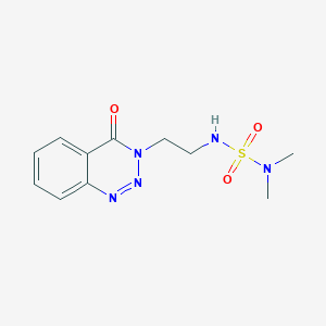 3-{2-[(Dimethylsulfamoyl)amino]ethyl}-3,4-dihydro-1,2,3-benzotriazin-4-one