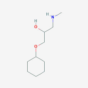 molecular formula C10H21NO2 B2823435 1-Cyclohexyloxy-3-methylamino-propan-2-ol CAS No. 842971-36-2