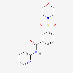 molecular formula C16H17N3O4S B2823437 3-(吗啉磺酰基)-N-(吡啶-2-基)苯甲酰胺 CAS No. 313534-37-1