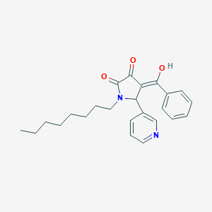 4-benzoyl-3-hydroxy-1-octyl-5-(3-pyridinyl)-1,5-dihydro-2H-pyrrol-2-one