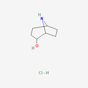 molecular formula C7H14ClNO B2823458 8-Azabicyclo[3.2.1]octan-2-ol hydrochloride CAS No. 1408075-80-8; 2007919-17-5