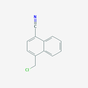 molecular formula C12H8ClN B2823467 Chloro-(4-cyano-1-naphthyl)methane CAS No. 112929-87-0