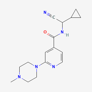 molecular formula C16H21N5O B2823484 N-[cyano(cyclopropyl)methyl]-2-(4-methylpiperazin-1-yl)pyridine-4-carboxamide CAS No. 1797037-01-4