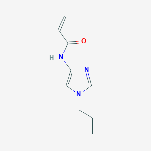 molecular formula C9H13N3O B2823490 N-(1-Propylimidazol-4-yl)prop-2-enamide CAS No. 2305386-60-9