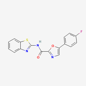 N-(benzo[d]thiazol-2-yl)-5-(4-fluorophenyl)oxazole-2-carboxamide