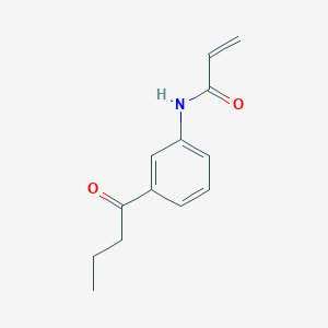 molecular formula C13H15NO2 B2823519 N-(3-Butanoylphenyl)prop-2-enamide CAS No. 2361638-82-4