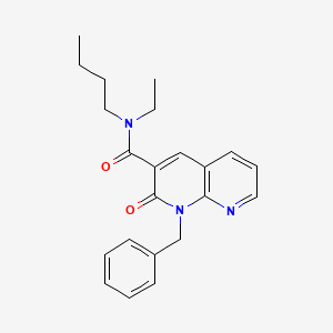 molecular formula C22H25N3O2 B2823526 1-benzyl-N-butyl-N-ethyl-2-oxo-1,2-dihydro-1,8-naphthyridine-3-carboxamide CAS No. 946232-00-4