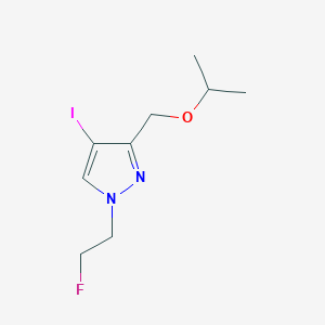 B2823544 1-(2-fluoroethyl)-4-iodo-3-(isopropoxymethyl)-1H-pyrazole CAS No. 1856031-63-4