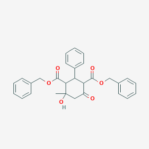 Dibenzyl 4-hydroxy-4-methyl-6-oxo-2-phenyl-1,3-cyclohexanedicarboxylate