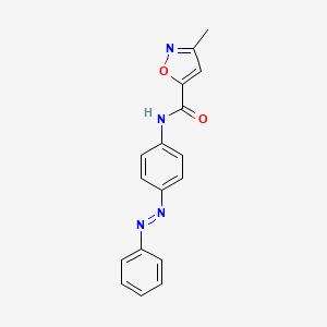 molecular formula C17H14N4O2 B2823566 (E)-3-methyl-N-(4-(phenyldiazenyl)phenyl)isoxazole-5-carboxamide CAS No. 946257-22-3