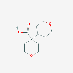 molecular formula C11H18O4 B2823568 4-(Oxan-4-yl)oxane-4-carboxylic acid CAS No. 1531559-20-2