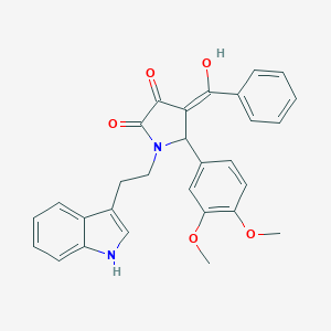 molecular formula C29H26N2O5 B282357 4-benzoyl-5-(3,4-dimethoxyphenyl)-3-hydroxy-1-[2-(1H-indol-3-yl)ethyl]-1,5-dihydro-2H-pyrrol-2-one 