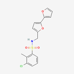 N-([2,2'-bifuran]-5-ylmethyl)-3-chloro-2-methylbenzenesulfonamide