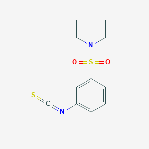 molecular formula C12H16N2O2S2 B2823598 N,N-二乙基-3-异硫氰酸苯甲酰胺 CAS No. 878218-43-0