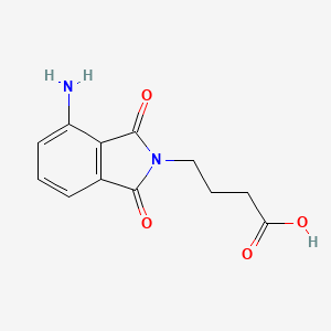 molecular formula C12H12N2O4 B2823604 4-(4-Amino-1,3-dioxo-1,3-dihydro-isoindol-2-yl)-butyric acid CAS No. 10414-02-5