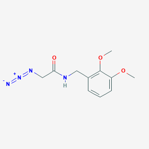 molecular formula C11H14N4O3 B2823613 2-叠氮基-N-(2,3-二甲氧基苯甲基)乙酰胺 CAS No. 1554257-67-8