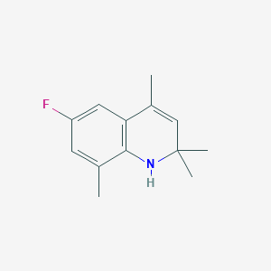 molecular formula C13H16FN B2823627 6-Fluoro-2,2,4,8-tetramethyl-1H-quinoline CAS No. 1260825-46-4