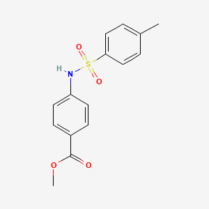 molecular formula C15H15NO4S B2823629 4-(Toluene-4-sulfonylamino)-benzoic acid methyl ester CAS No. 158038-67-6