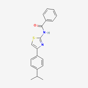 molecular formula C19H18N2OS B2823638 N-(4-(4-isopropylphenyl)thiazol-2-yl)benzamide CAS No. 325978-64-1