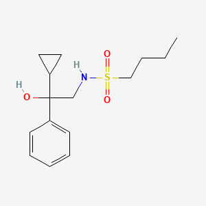 molecular formula C15H23NO3S B2823660 N-(2-cyclopropyl-2-hydroxy-2-phenylethyl)butane-1-sulfonamide CAS No. 1421467-20-0