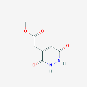 molecular formula C7H8N2O4 B2823671 甲基(3,6-二氧代-1,2,3,6-四氢-4-吡啶基)乙酸酯 CAS No. 10071-26-8