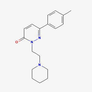 molecular formula C18H23N3O B2823678 6-(4-Methylphenyl)-2-(2-piperidin-1-ylethyl)pyridazin-3-one CAS No. 899946-69-1