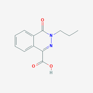 molecular formula C12H12N2O3 B2823705 4-Oxo-3-propyl-3,4-dihydrophthalazine-1-carboxylic acid CAS No. 565165-40-4