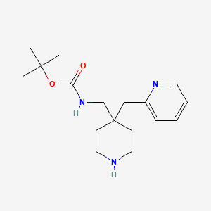 molecular formula C17H27N3O2 B2823707 tert-Butyl [4-(pyridin-2-ylmethyl)piperidin-4-yl]methylcarbamate CAS No. 1707714-53-1