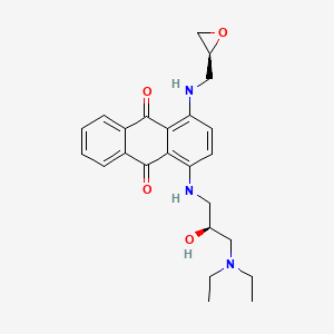 molecular formula C24H29N3O4 B2823712 1-{[(2S)-3-(diethylamino)-2-hydroxypropyl]amino}-4-({[(2S)-oxiran-2-yl]methyl}amino)anthracene-9,10-dione CAS No. 1821496-27-8; 1909226-00-1