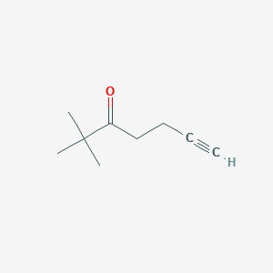 molecular formula C9H14O B2823716 2,2-二甲基庚-6-炔-3-酮 CAS No. 51060-08-3