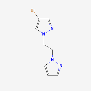 molecular formula C8H9BrN4 B2823718 4-Bromo-1-(2-pyrazol-1-ylethyl)pyrazole CAS No. 1250779-37-3
