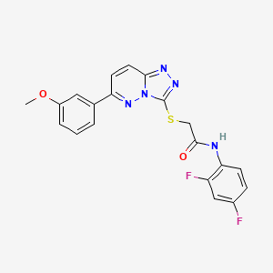 molecular formula C20H15F2N5O2S B2823736 N-(2,4-二氟苯基)-2-((6-(3-甲氧基苯基)-[1,2,4]三唑并[4,3-b]吡啶-3-基)硫)-乙酰胺 CAS No. 894062-59-0