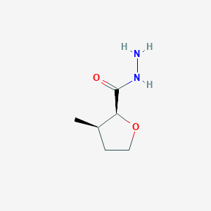 molecular formula C6H12N2O2 B2823752 (2S,3R)-3-Methyloxolane-2-carbohydrazide CAS No. 1807938-45-9