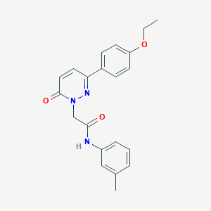 molecular formula C21H21N3O3 B2823755 2-[3-(4-乙氧苯基)-6-氧代吡啶并[1,2,4]嘧啶-1-基]-N-(3-甲基苯基)乙酰胺 CAS No. 941972-44-7