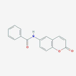 molecular formula C16H11NO3 B2823758 N-(2-oxo-2H-chromen-6-yl)benzamide CAS No. 92795-41-0