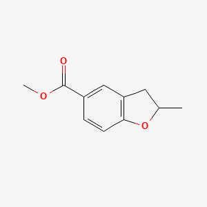 molecular formula C11H12O3 B2823766 Methyl 2-methyl-2,3-dihydro-1-benzofuran-5-carboxylate CAS No. 53596-64-8